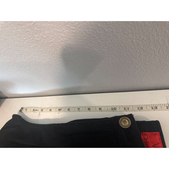 V Christina Womens Jeans Sz 10 Black Embroidered Floral Red Roses Boho FairyCore - Picture 7 of 10